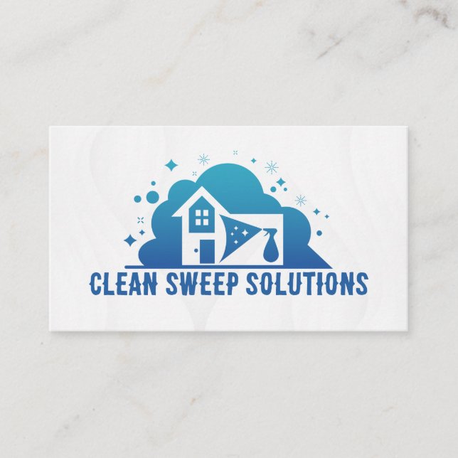 Spray Clean Zuhause Logo | House Maid Visitenkarte (Vorderseite)