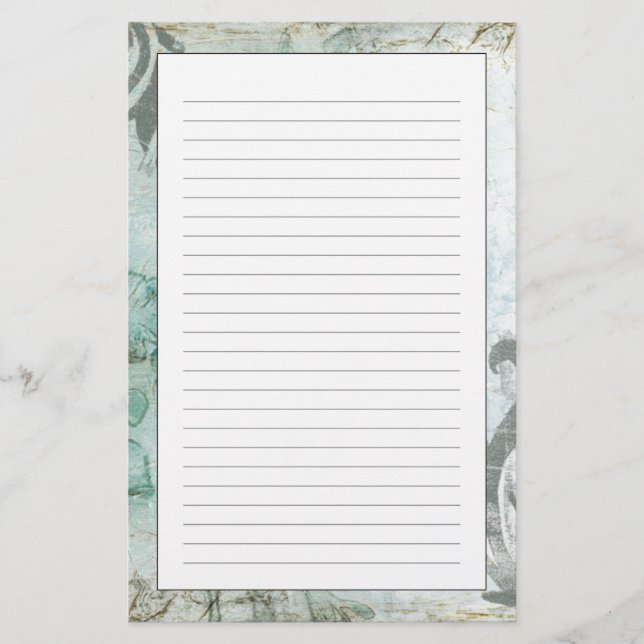 Spray der nicht verzierten Blume III Briefpapier (Vorderseite)