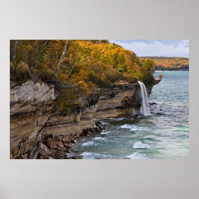 Spray Falls Autumn Colors Poster (Vorne)