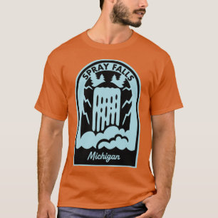 Spray Falls Michigan Übergröße T-Shirt