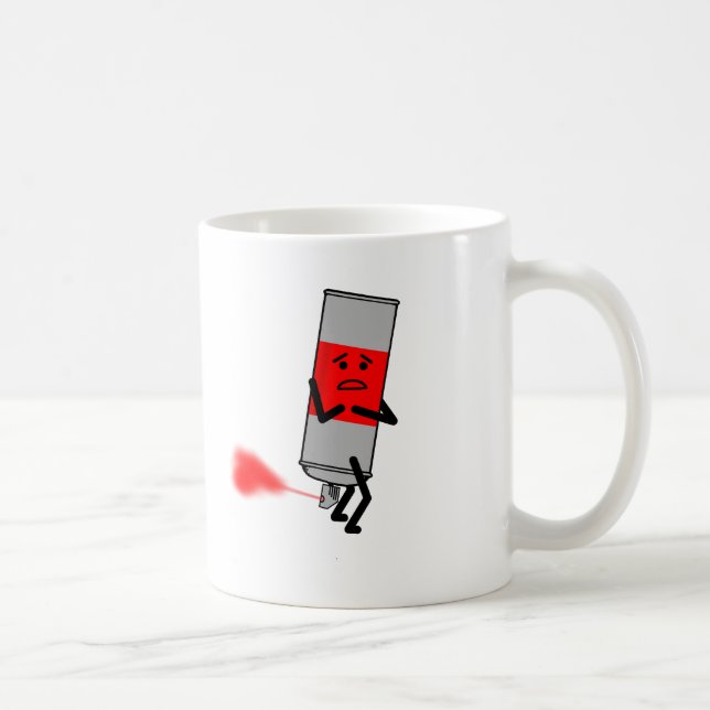 Spray Furz Paint Funny Mug Kaffeetasse (Rechts)