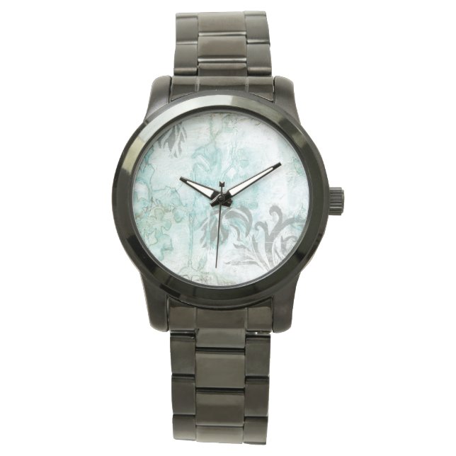 Spray mit nicht verzierter Blume III Armbanduhr (Vorderseite)