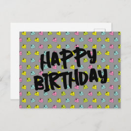 Spray Paint Cap - Happy Birthday Postkarte
