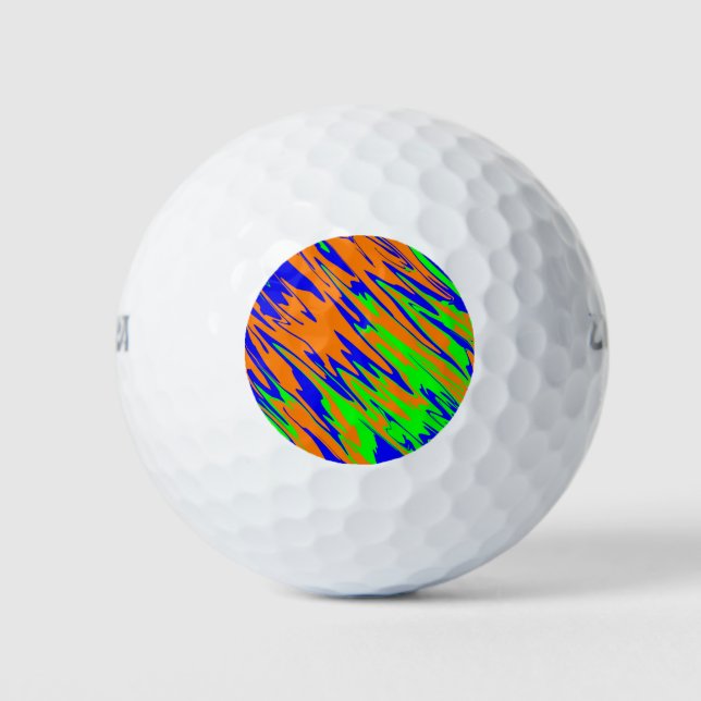 Spray Paint Orange Blue Limon Golfball (Vorderseite)