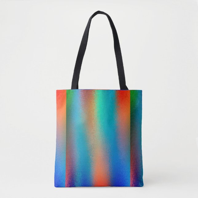 Spray Paint Orange und Blue Tote Bag Tasche (Vorderseite)