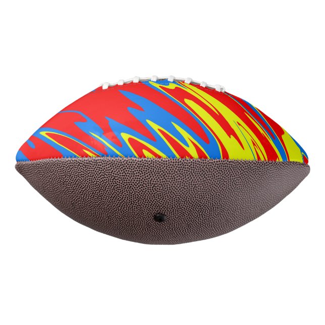 Spray Paint Red Yellow Blue Football (Gedreht 270)