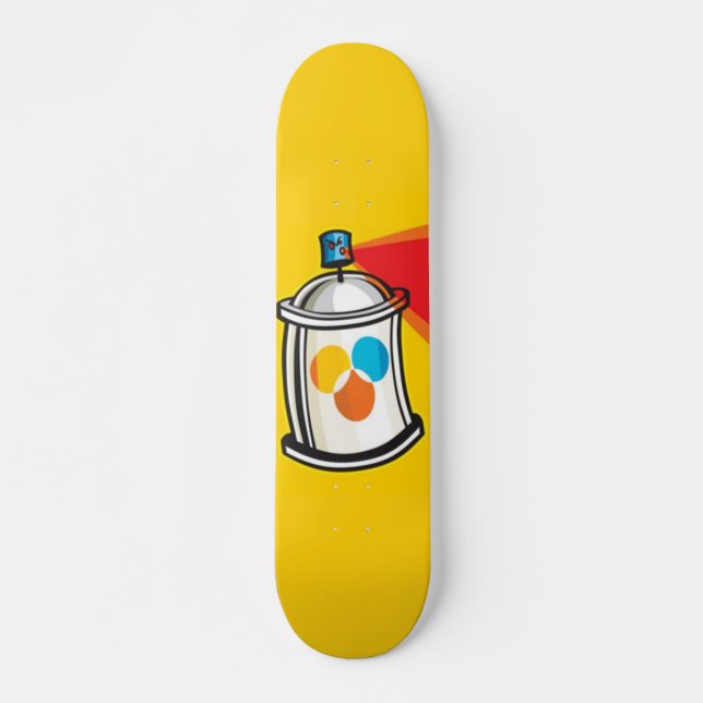 Spray Paint Skateboard (Vorne)