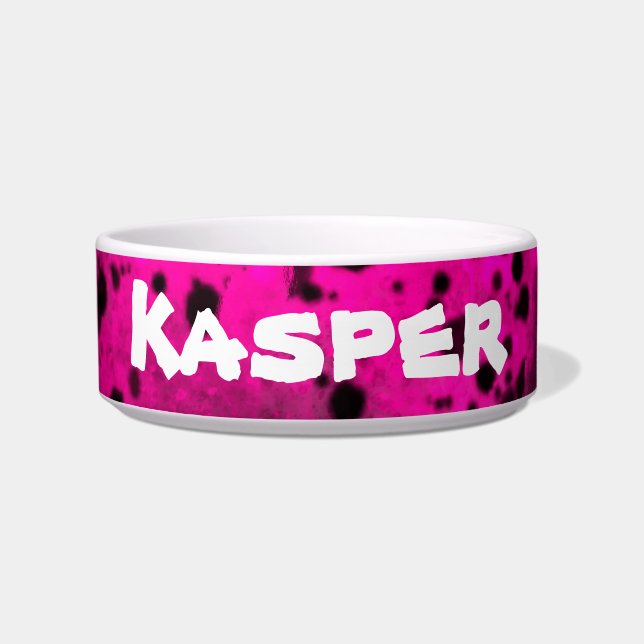 Spray Paint Spritzer Effect Keramik Pet Bowl Napf (Vorderseite)