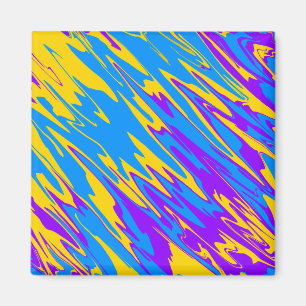 Spray Paint Yellow Blue Lila Magnet