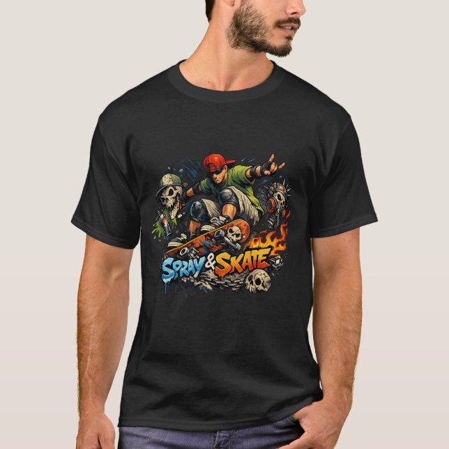 Spray & Skate Chaos T-Shirt (Vorderseite)