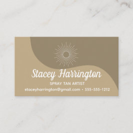 Spray Tan Artist Mobile Tanning Visitenkarte