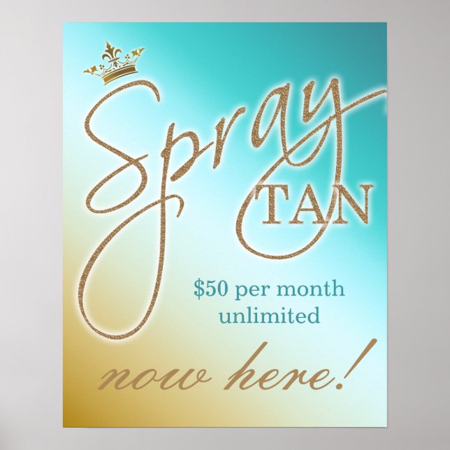 Spray Tan Tanning SALE Poster (Vorne)
