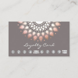 Spray Tan und Makeup Loyalität 10 Punch Treuekarte