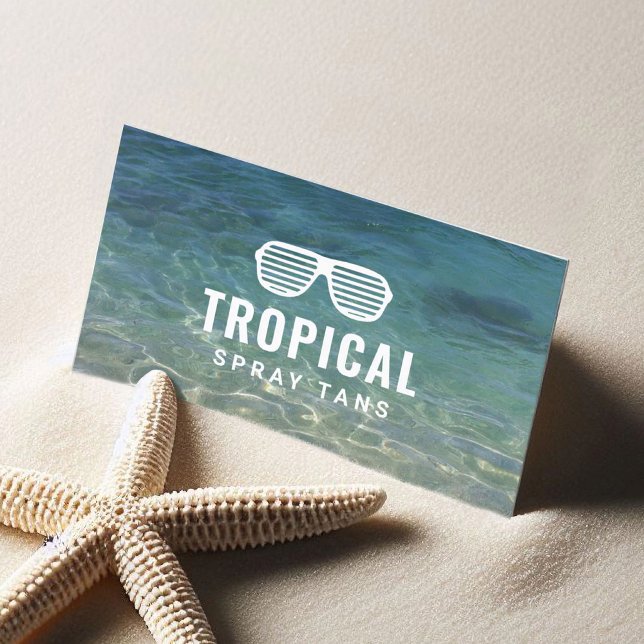 Spray Tanning Summer Beach Skincare Therapy Wellne Visitenkarte (Von Creator hochgeladen)