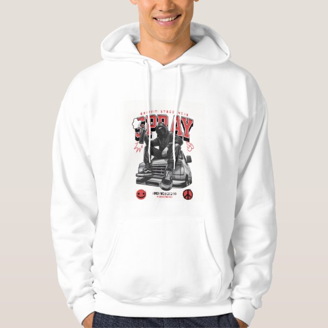 "SPRAY": The authentic graffiti culture hoodie. Ex Hoodie (Vorderseite)