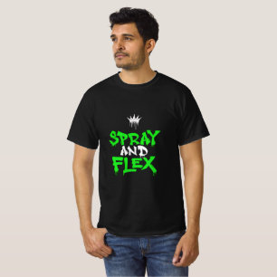 Spray- und Flex-Graffiti-Streetwear-T-Shirt-Design T-Shirt