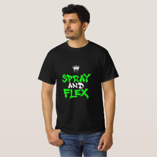 Spray- und Flex-Graffiti-Streetwear-T-Shirt-Design T-Shirt