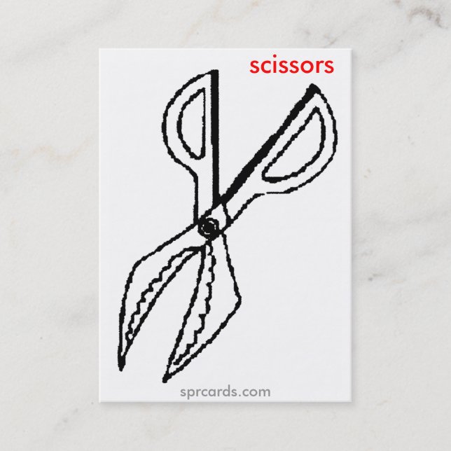 sprcards-scissorscard visitenkarte (Vorderseite)