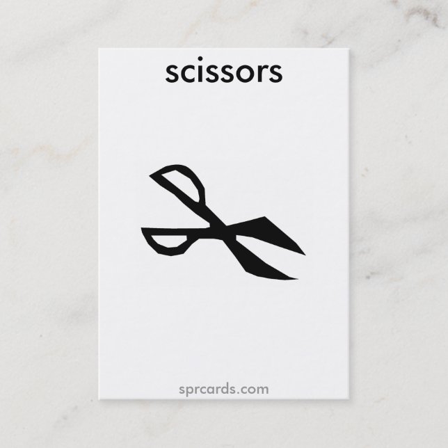sprcards-scissorscard visitenkarte (Vorderseite)