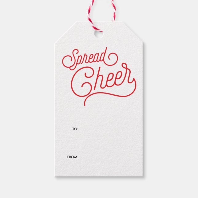 Spread Cheer Geschenkanhänger (Vorderseite)