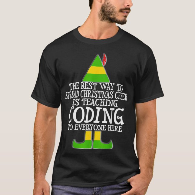 Spread Christmas Cheer Coding Computer Coder Progr T-Shirt (Vorderseite)