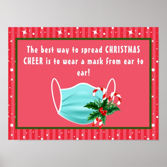 Spread Christmas Cheer Mask Poster (Vorne)