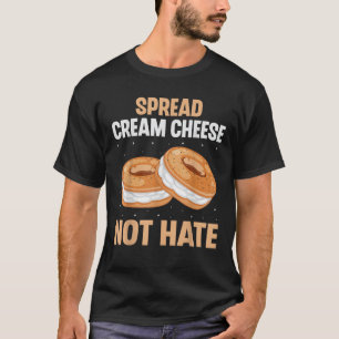 Spread Creme Käse nicht hassen Funny Bagel Lover M T-Shirt