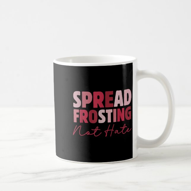 Spread Frosting Not Hate - Funny Baking Lovers Bak Kaffeetasse (Rechts)