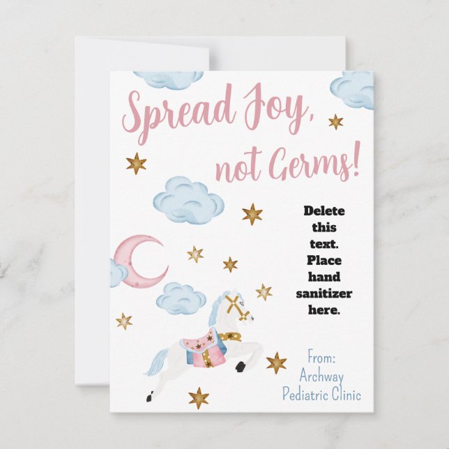 Spread Jonot Germs Kids Hand Sanitizer Geschenkkar Karte (Vorderseite)