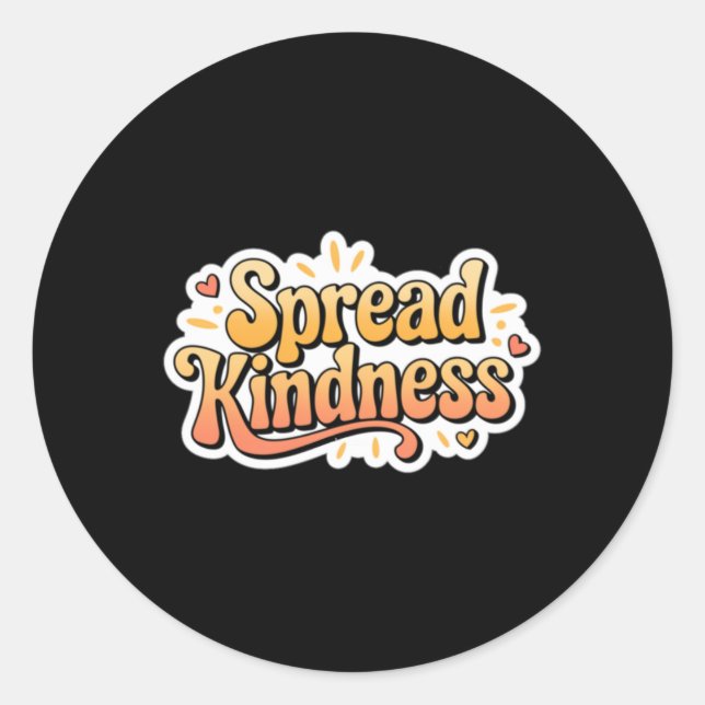 Spread Kindness - Kindness S Sticker1 Runder Aufkleber (Vorderseite)