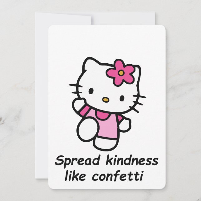 Spread Kindness Like Confetti Einladung (Vorderseite)
