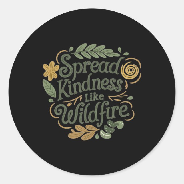 Spread Kindness - Positive Affirmation Sticker (Vorderseite)