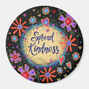 Spread Kindness Trendy Fun Floral Moderne Hübsch Magnet
