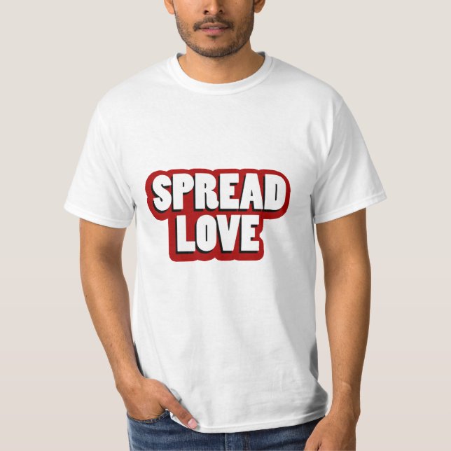 Spread Love Design T-Shirt (Vorderseite)