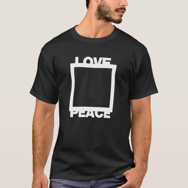 Spread Peace & Liebe Peace Friedlich Graphic Desig T-Shirt (Vorderseite)