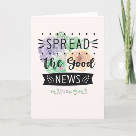 Spread the Good News Holiday Card Feiertagskarte