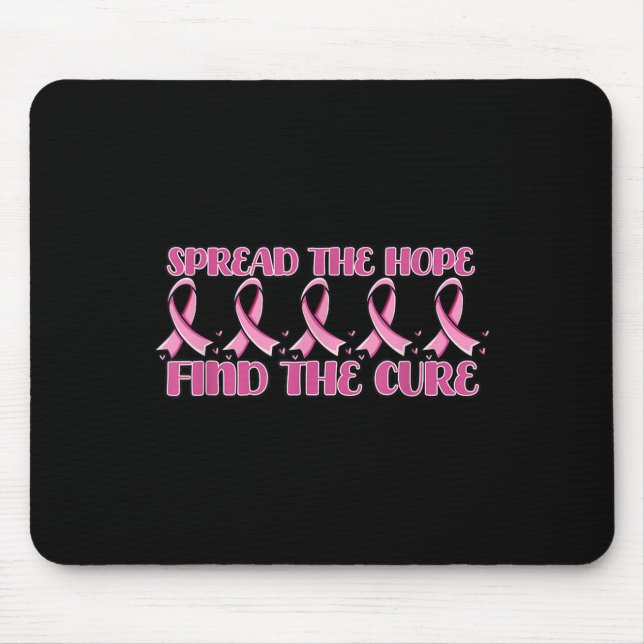 Spread the Hope Find heiure _ Brustkrebs Awarenes Mousepad (Vorne)