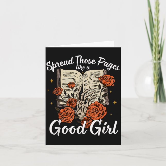 Spread Those Pages Like A Good Girl Dark Romance S Karte (Vorderseite)