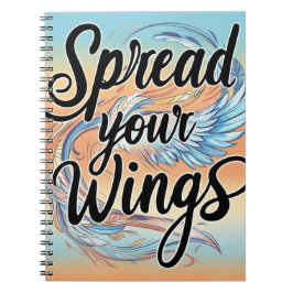 "Spread Your Wings - Spiral Notebook Design" Notizblock