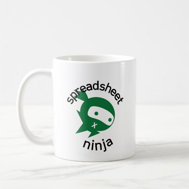 Spreadsheet Ninja Coffee Tasse (Links)