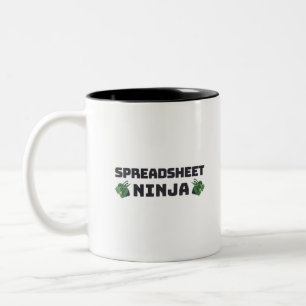 Spreadsheet ninja Zwei-Tone-Kaffee-Tasse Zweifarbige Tasse