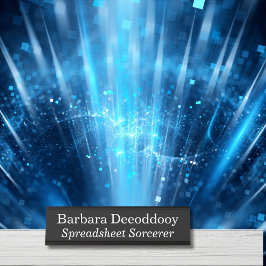 Spreadsheet Sorcerer Black Schreibtischnamensplakette