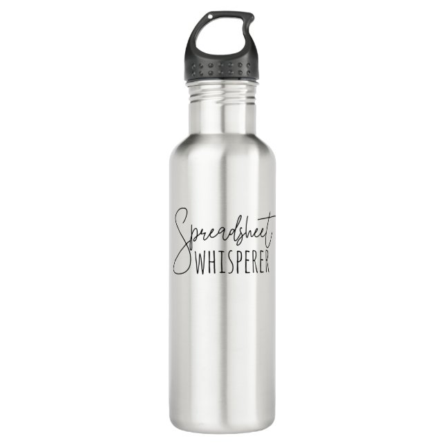 Spreadsheet Whispere Edelstahlflasche (Vorderseite)