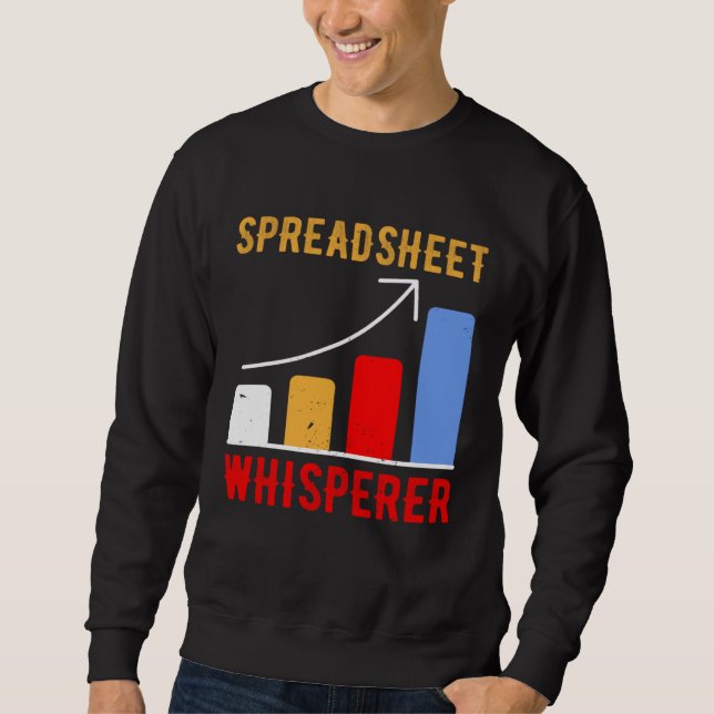 Spreadsheet Whisperer Actuaries Data Science Stats Sweatshirt (Vorderseite)