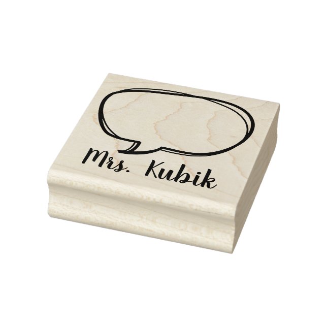 Sprechblase Custom Teacher Briefmarke Gummistempel (Stempel)