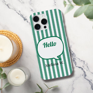 Sprechblase "Grüne Streifen" iPhone 16 Pro Max Hülle
