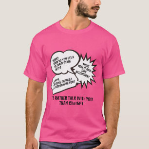 Sprechblase Muttertagsnachricht T-Shirt
