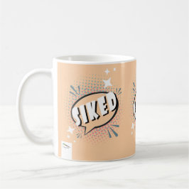 Sprechblase SIKED Comic Meme Funny Peach Kaffeetasse