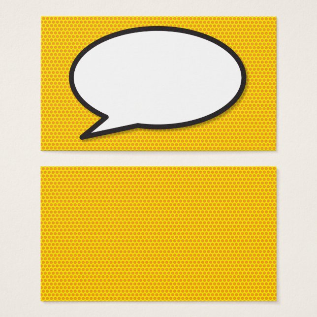 Sprechblase Spaß Retro Comic Buch (Vorne & Hinten)