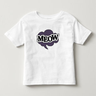 Sprechblasen-Katze sagt meow Kleinkind T-shirt